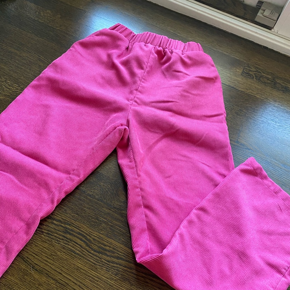 pink corduroy pants